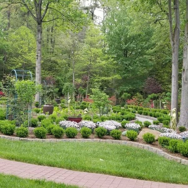 Completed hardscaping and outdoor improvement project